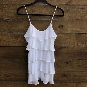 Candies white ruffle blouse